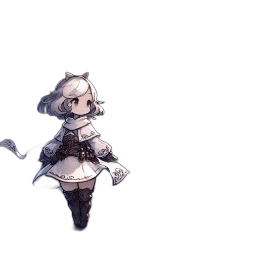 staff, weapon, sword, dress, pixel art, concept art, fantasy art, watercolor transparent PNG cut-out