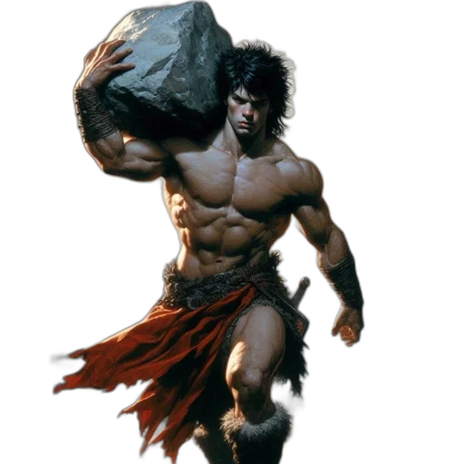 animal, sword, weapon, fantasy art, concept art, comic book art, photorealistic, muscular transparent PNG cut-out