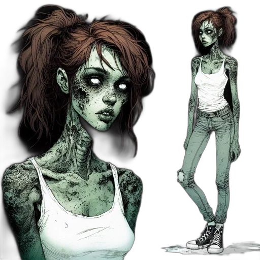 concept art, comic book art, fantasy art, cartoon, green, dark, earth tones, blue transparent PNG cut-out