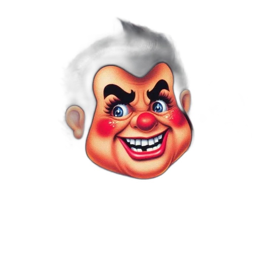 face, mask, 3d render, concept art, cartoon, offbeat, version, care transparent PNG cut-out