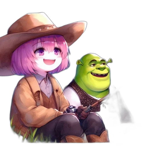 hat, staff, weapon, creature, concept art, fantasy art, anime, pixel art transparent PNG cut-out