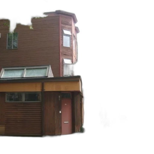 building, furniture, 3d render, photorealistic, concept art, city street, modern, wooden transparent PNG cut-out