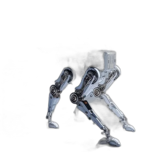 robot, creature, animal, weapon, concept art, 3d render, cyberpunk, photorealistic transparent PNG cut-out