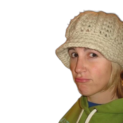 hat, staff, face, jacket, photorealistic, woman, green, hoodie transparent PNG cut-out