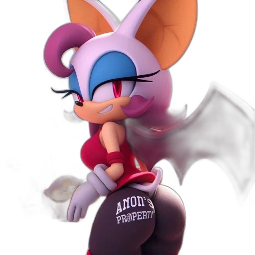 3d render, concept art, fantasy art, cartoon, anthropomorphic, bat, character, holds transparent PNG cut-out