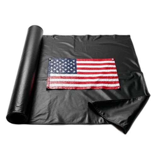 jacket, umbrella, black, tarp, red, white, american, flag transparent PNG cut-out