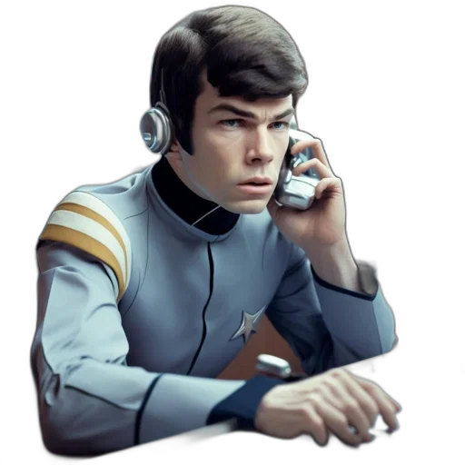 staff, concept art, comic book art, photorealistic, pixel art, outer space, man, wearing transparent PNG cut-out