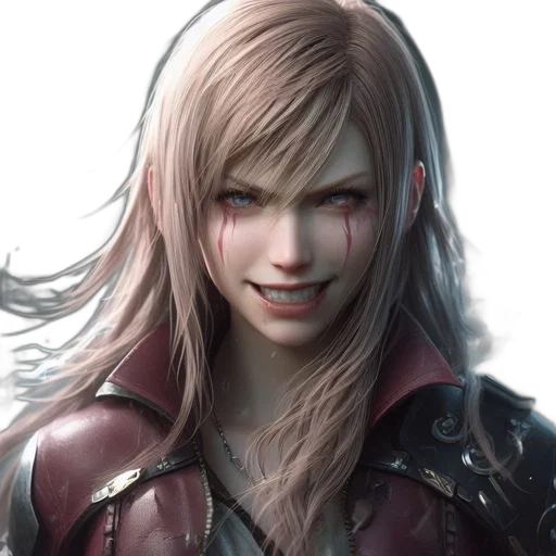 face, jacket, concept art, photorealistic, fantasy art, cyberpunk, red, dark transparent PNG cut-out