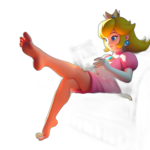 crown, dress, furniture, staff, 3d render, concept art, vaporwave, pixel art transparent PNG cut-out