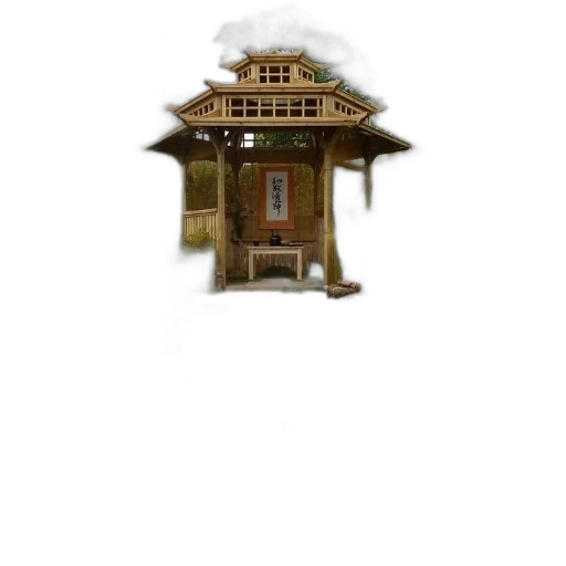building, furniture, staff, umbrella, concept art, 3d render, pixel art, photorealistic transparent PNG cut-out