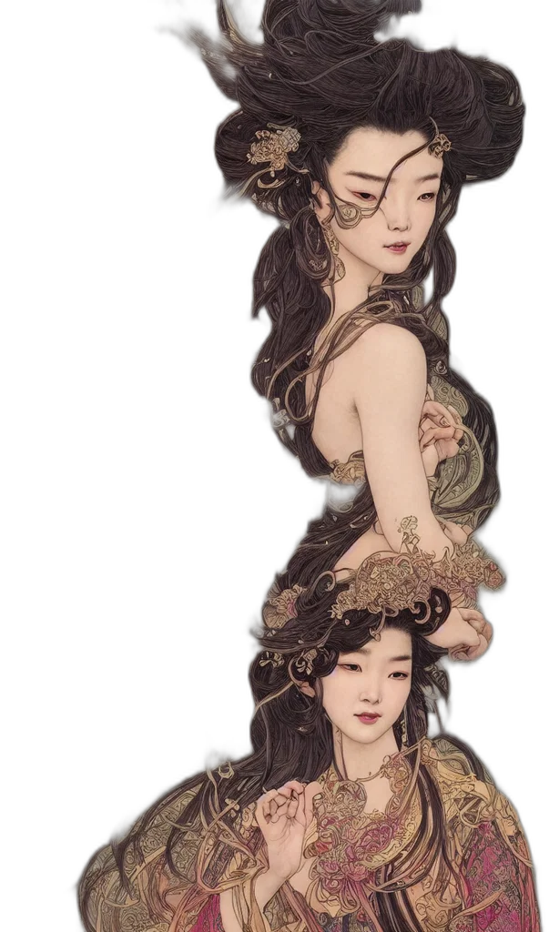 dress, dragon, crown, jewelry transparent PNG cut-out