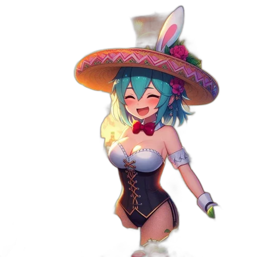 hat, dress, staff, weapon, concept art, pixel art, anime, fantasy art transparent PNG cut-out