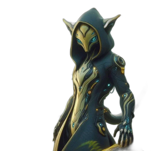 mask, staff, creature, robot, concept art, fantasy art, 3d render, comic book art transparent PNG cut-out