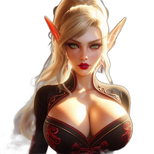dress, dragon, face, fantasy art, concept art, pixel art, comic book art, red transparent PNG cut-out