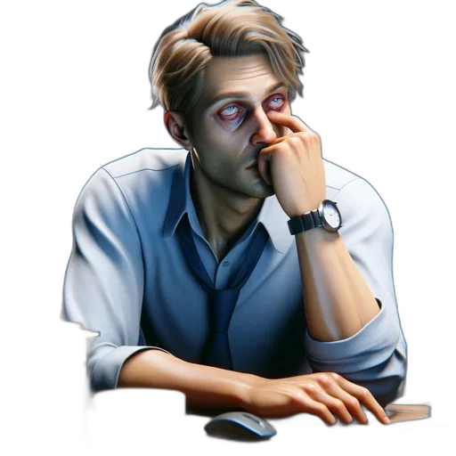 face, staff, concept art, photorealistic, pixel art, 3d render, office, scene transparent PNG cut-out