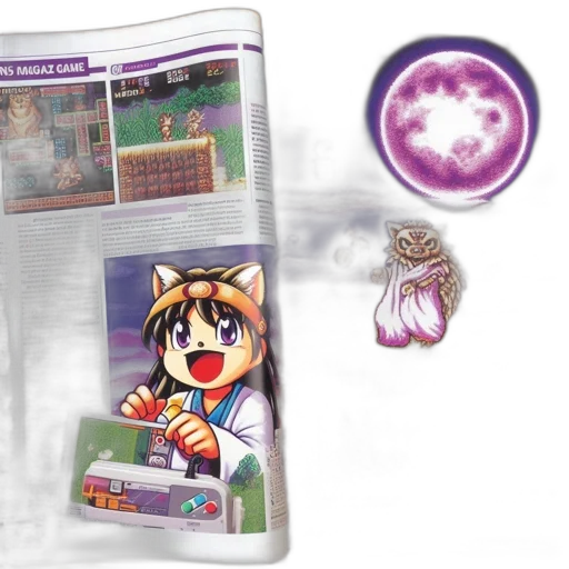 weapon, 3d render, concept art, vaporwave, magazine, spread, features, mega transparent PNG cut-out