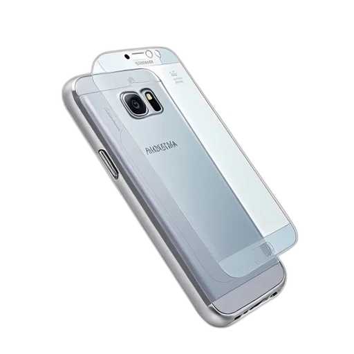 3d render, samsung, galaxy, edge, case, screen, protector, white transparent PNG cut-out