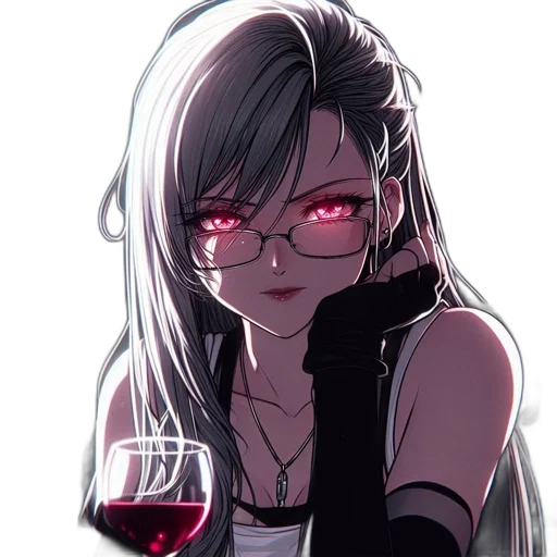 face, cyberpunk, anime, pixel art, cartoon, neon lights, red, dark transparent PNG cut-out