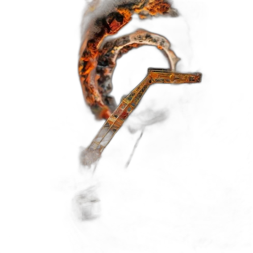 staff, dragon, mask, animal, concept art, photorealistic, fantasy art, 3d render transparent PNG cut-out