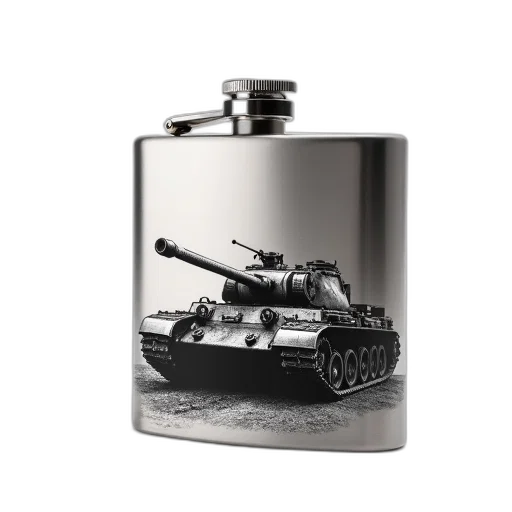 bottle, weapon, car, jewelry, photorealistic, 3d render, silver, flask transparent PNG cut-out