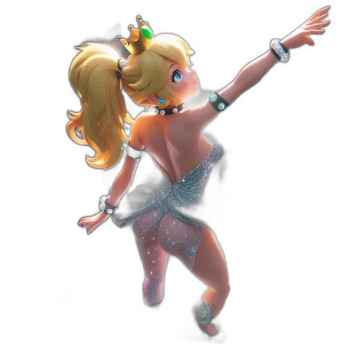 staff, dress, 3d render, concept art, fantasy art, pixel art, animated, female transparent PNG cut-out