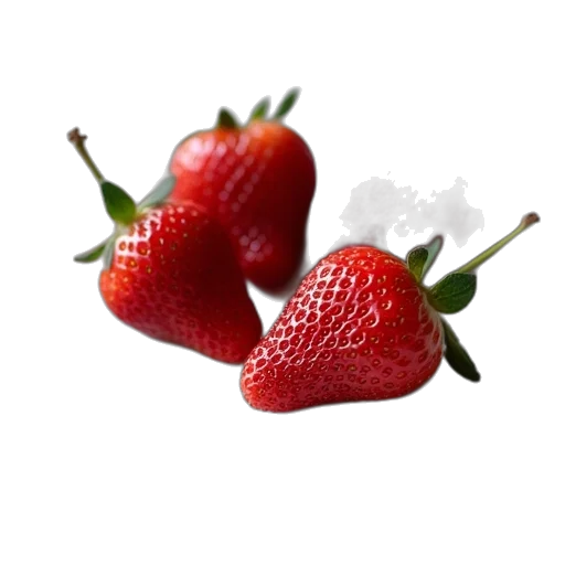 food, crown, weapon, face, photorealistic, 3d render, strawberries, plate transparent PNG cut-out