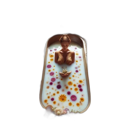 jewelry, food, dress, 3d render, ancient, setting, woman, reclines transparent PNG cut-out