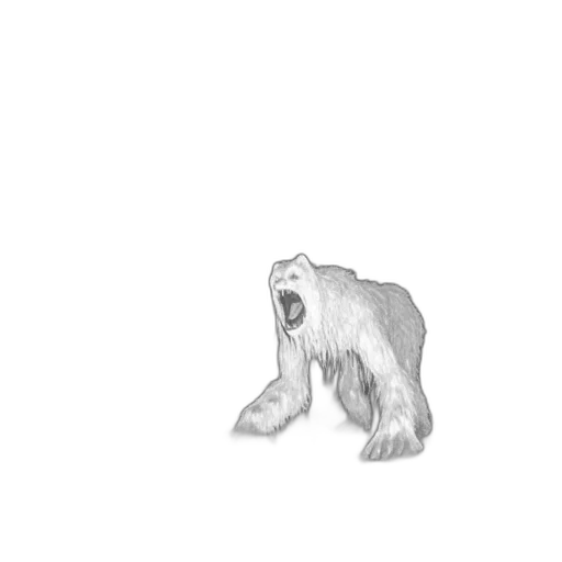 animal, creature, face, hair, concept art, pixel art, 3d render, photorealistic transparent PNG cut-out