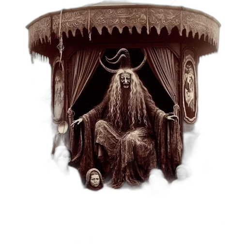 crown, mask, furniture, creature, concept art, fantasy art, pixel art, comic book art transparent PNG cut-out