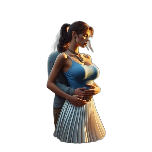 dress, jewelry, concept art, 3d render, pixel art, fantasy art, golden, woman transparent PNG cut-out