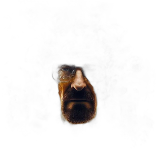 face, mask, animal, creature, photorealistic, concept art, 3d render, pixel art transparent PNG cut-out