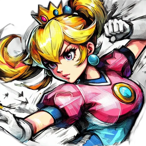 weapon, crown, anime, comic book art, watercolor, concept art, colorful, animated transparent PNG cut-out