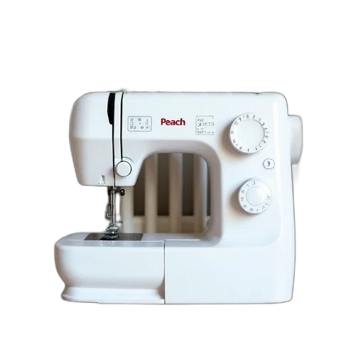 weapon, robot, white, sewing, machine, brand, name, peach transparent PNG cut-out