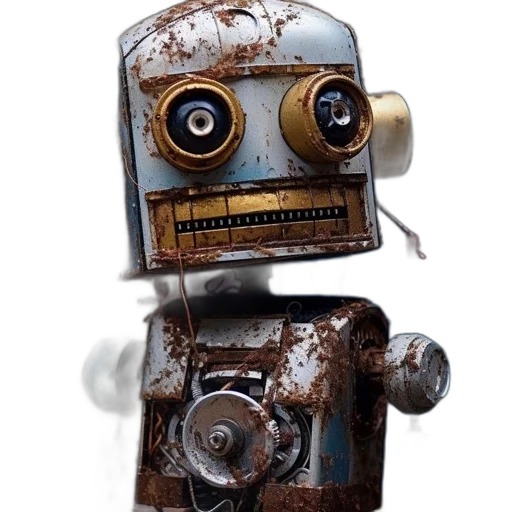 robot, staff, face, animal, 3d render, concept art, photorealistic, comic book art transparent PNG cut-out