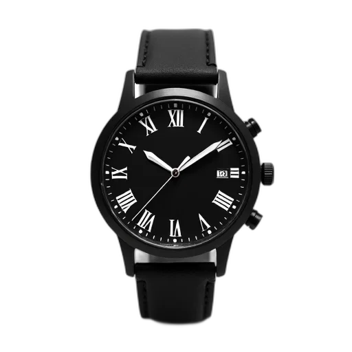 jewelry, monochrome, black, white, image, wristwatch, strap, round transparent PNG cut-out