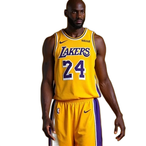 animal, concept art, 3d render, photorealistic, kobe, bryant, jersey, shown transparent PNG cut-out