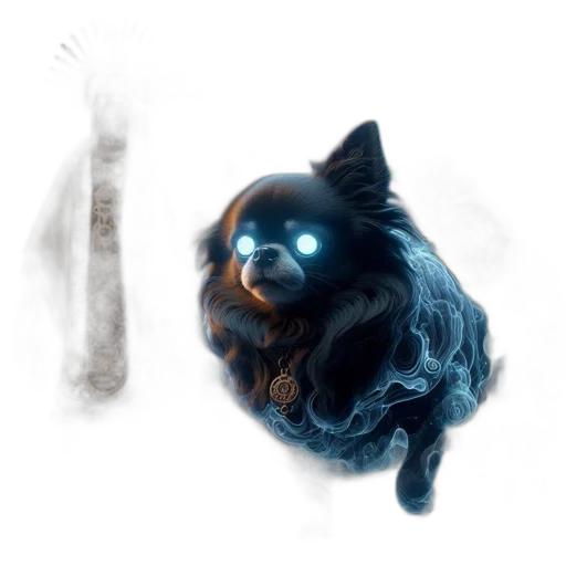 creature, animal, staff, mask, concept art, fantasy art, photorealistic, watercolor transparent PNG cut-out