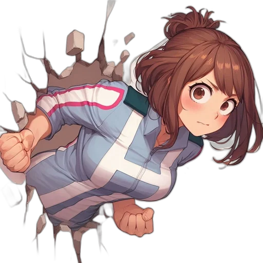 creature, jacket, hair, dress, anime, concept art, pixel art, comic book art transparent PNG cut-out