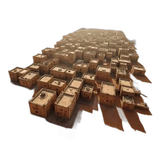 furniture, crown, weapon, tree, 3d render, concept art, earth tones, aerial transparent PNG cut-out