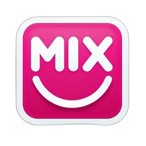 second, image, close-up, mixradio, logo, which, prominently, displayed transparent PNG cut-out