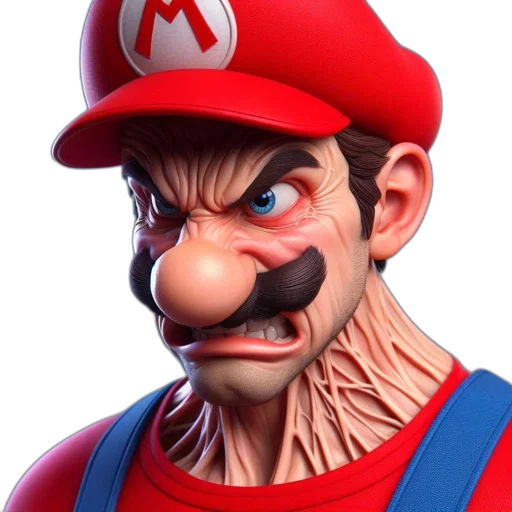 face, mask, hat, animal, 3d render, photorealistic, concept art, comic book art transparent PNG cut-out