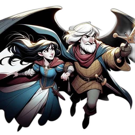 staff, sword, concept art, fantasy art, comic book art, pixel art, dark, two transparent PNG cut-out