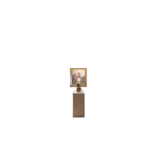 furniture, staff, robot, sword, pixel art, concept art, 3d render, earth tones transparent PNG cut-out