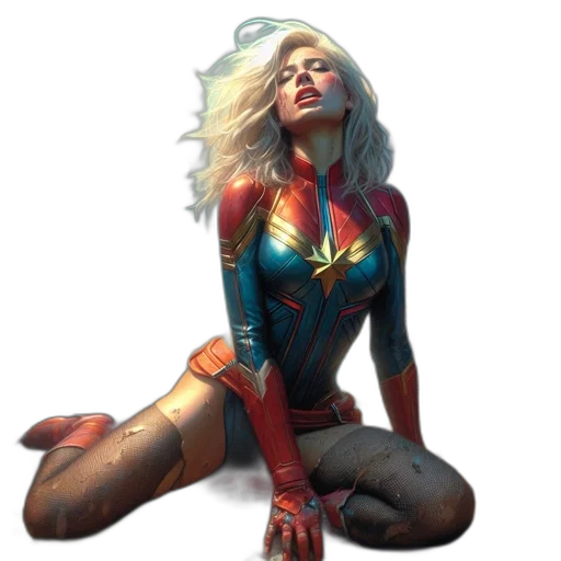 comic book art, concept art, fantasy art, cyberpunk, neon lights, colorful, neon, captain transparent PNG cut-out