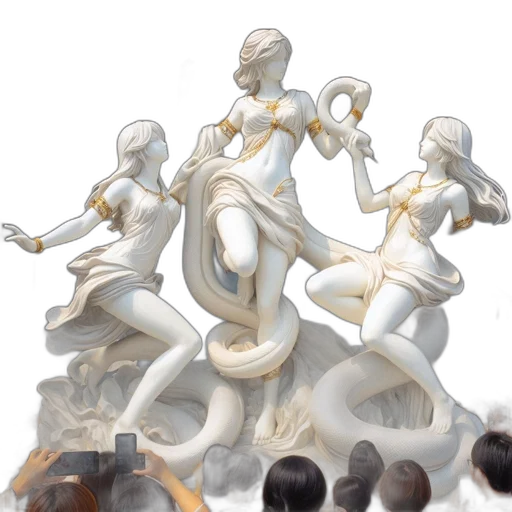 staff, concept art, 3d render, fantasy art, comic book art, enormous, white, statue transparent PNG cut-out