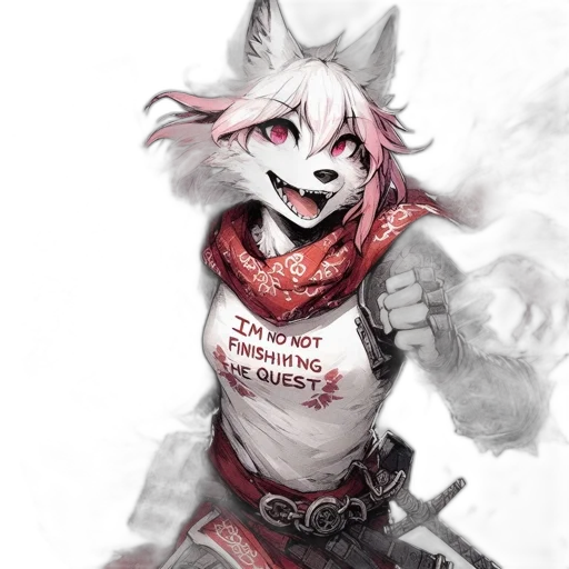 staff, animal, mask, jacket, fantasy art, concept art, watercolor, pixel art transparent PNG cut-out