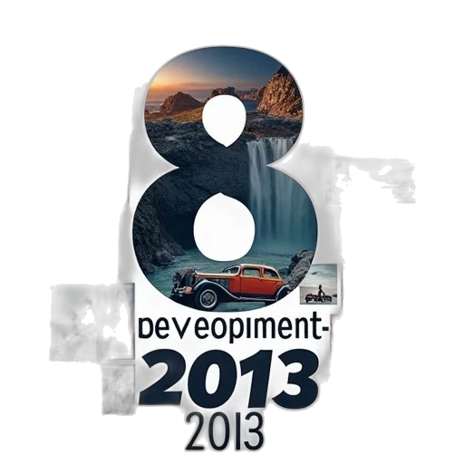 3d render, collage, several, different transparent PNG cut-out