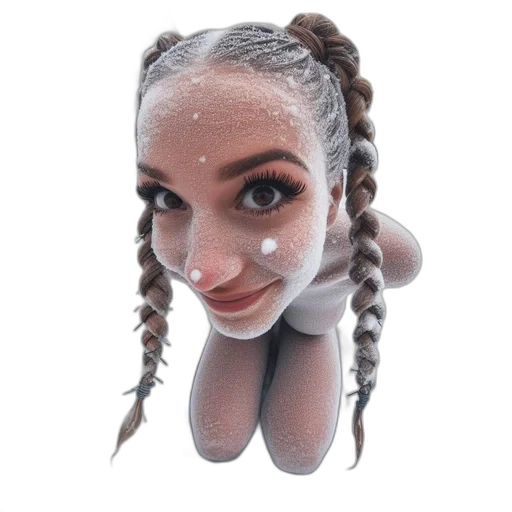 mask, face, creature, hair, 3d render, photorealistic, concept art, person transparent PNG cut-out