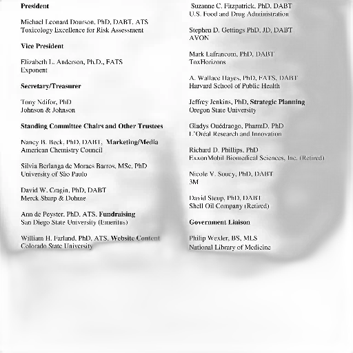 list, people, their, respective, titles, affiliations transparent PNG cut-out