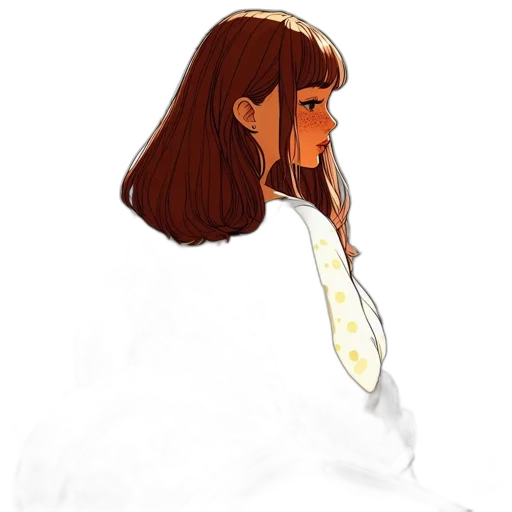 hair, dress, crown, staff, concept art, watercolor, photorealistic, pixel art transparent PNG cut-out
